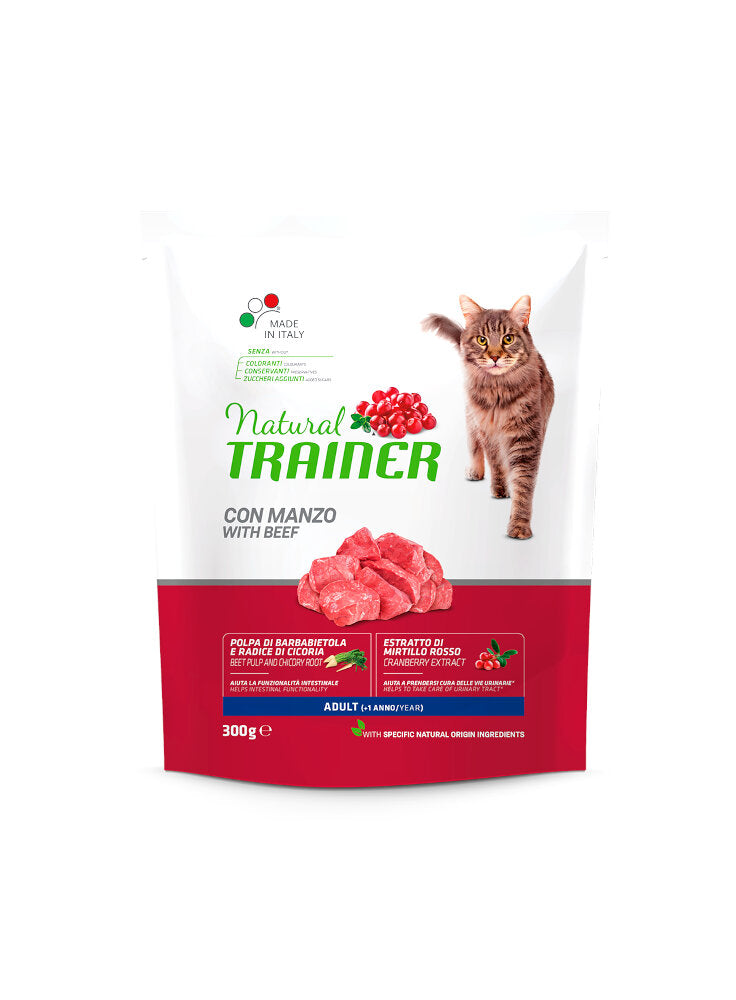 Natural Trainer Adult con Manzo 300g - Gatti Adulti Natural Trainer Adult con Manzo 300g - Gatti Adulti